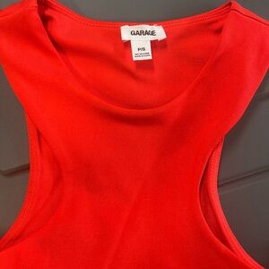 Garage Red Racerback Crop Top – Size P/S (NWOT)